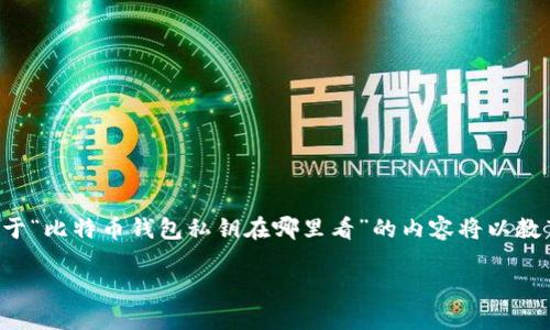 这是一个关乎网络安全和个人隐私的重要问题，关于“比特币钱包私钥在哪里看”的内容将以教育和安全的方式进行探讨。下面是你所要求的答案。

比特币钱包私钥的查看与保护指南