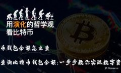 查询比特币钱包余额怎么